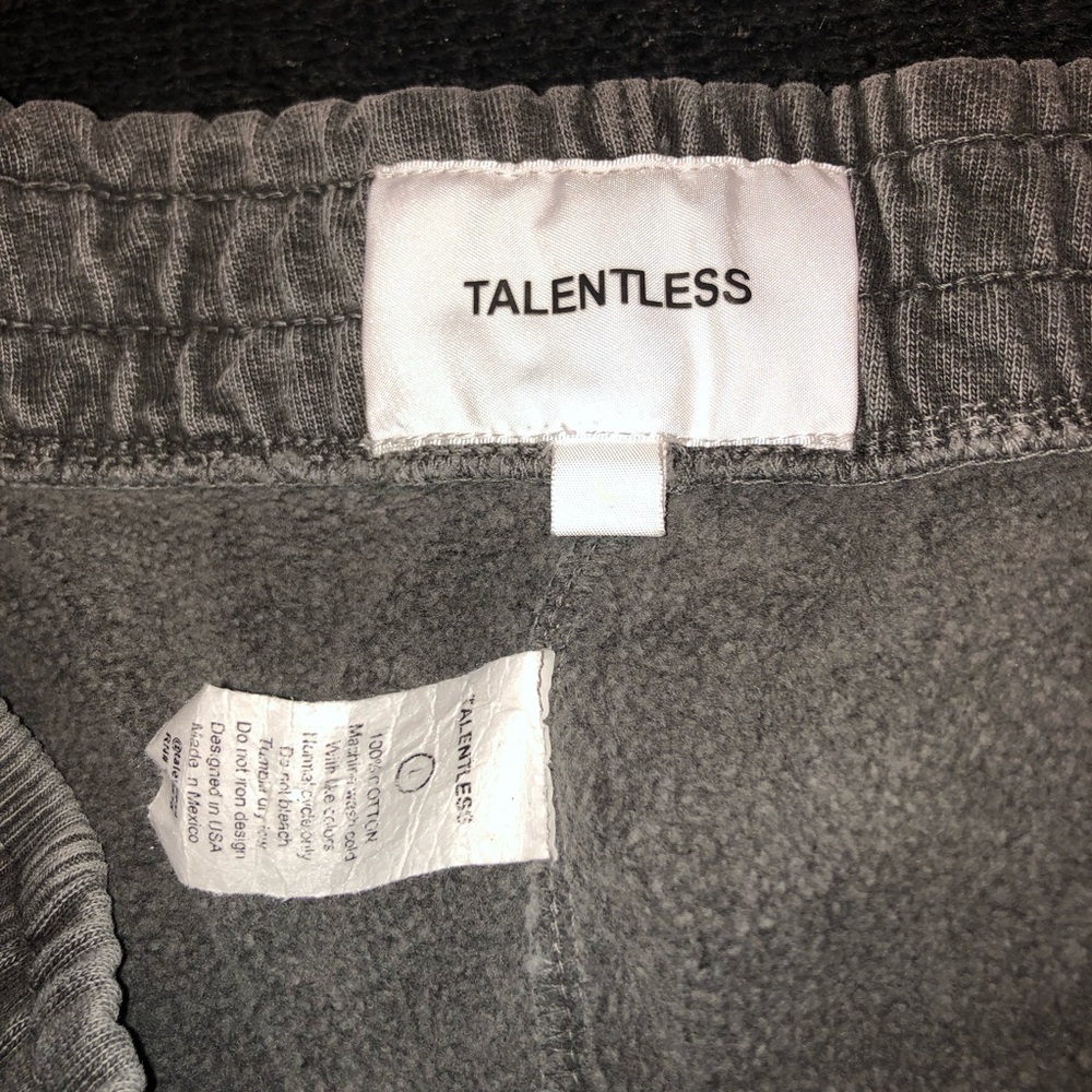 Talentless. Sweatpants. Size Large. Washed Gray Color. - Picture 6 of 11